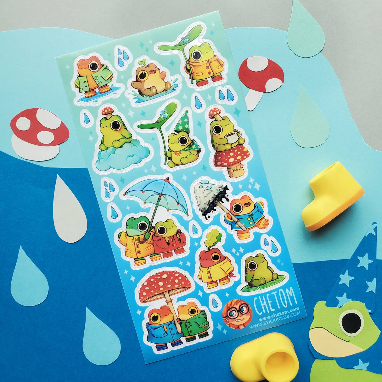 ☔🐸 It’s raining, it’s pouring, and @_chetom’s charming froggy crew is hopping with joy! Dressed in bright raincoats and boots, these cuties are embracing every drop as they splash through puddles, share umbrellas, and sip warm tea atop toadstools.