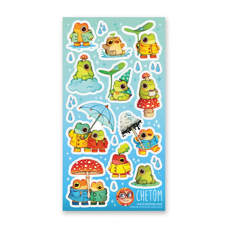 ☔🐸 It’s raining, it’s pouring, and @_chetom’s charming froggy crew is hopping with joy! Dressed in bright raincoats and boots, these cuties are embracing every drop as they splash through puddles, share umbrellas, and sip warm tea atop toadstools.