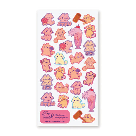 😼 Everyone knows that cats love expressing themselves and this fun sheet by @jazlynn.art captures some of their many many emotions. From the loud to the sassy, if you have a cat, you’re sure familiar with their cattitude (and adore them for it!)