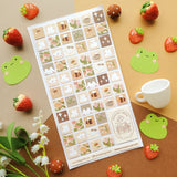 🌻🐝 Buzz on over to @bunnybee.garden’s whimsical garden, where chubby bunny-bees flutter through fields of flowers and cozy mushroom hideaways. From watering plants and zooming past blooming petals to splashing in puddles and snoozing in grassy corners, this sheet is bee-yond adorable.


Art by: @bunnybee.garden

Top Coating: None
Adhesive Layer: Paper
Backing Layer: Clear PET
6.69" x 3.54".
Weight - 0.03lbs.
1 sheet included