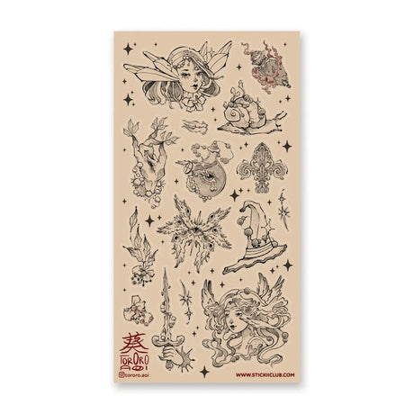 🗡️✨ Enter a realm of ancient magic with this striking collection by @tororo.aoi, where celestial figures, mythical creatures, and ornate relics intertwine. From winged guardians and enchanted blades to glowing talismans, botanical charms, and star-kissed symbols, each sticker feels like a fragment of a forgotten legend.