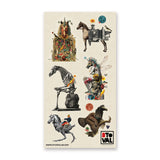🦅🐎 In this whimsical set by @elbetoval, equine forms bloom with flowers, hum with clockwork, and sprout wings that shimmer like insects in sunlight. Blending nature and fantasy into striking collage art, add a touch of surreal charm to your pages and let these extraordinary hybrids gallop straight into your most creative adventures.


Top Coating: None
Adhesive Layer: Paper
Backing Layer: Clear PET
6.69" x 3.54".
Weight - 0.03lbs.
1 sheet included