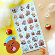 STICKII - Kawaii Wintertime Sticker Sheet

⛷ @cambrasine’s cool pals are having a wonderful time enjoying all that the Snowy Meadow Cafe has to offer. From skiing to ice skating hand in hand with their besties while sipping on hot chocolate, this is truly the ultimate kawaii winter destination! Art by: @cambrasine

Top Coating: None
Adhesive Layer: Paper
Backing Layer: Clear PET
6.69" x 3.54".
Weight - 0.03lbs.
1 sheet included&nbsp;
