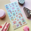 STICKII - Sea Sweets Sticker Sheet

🍦🐚 Get ready for an undersea foodie adventure with @creamiboba’s adorable little sea otter! We're splashing into a world of sweet ocean-inspired treats - imagine biting into a fin-tastic ice cream, munching on adorable starfish cookies, and savoring delightful turtle macarons. Can you believe all these yummy treasures were hiding beneath the waves? Tell us which underwater sweet makes your heart swim with joy! ✨

Art by: @creamiboba
Top Coating: Holo glitter
Adhesive La