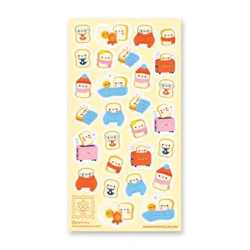 🍞🧣 Bundle up with @yayitsvica’s toasty crew! These little slices are keeping warm by wearing their fluffiest sweaters, sipping warm drinks, and snuggling under blankets with their egg bestie. Now these are the type of plans we live for! Don’t bother us, we’re so busy~