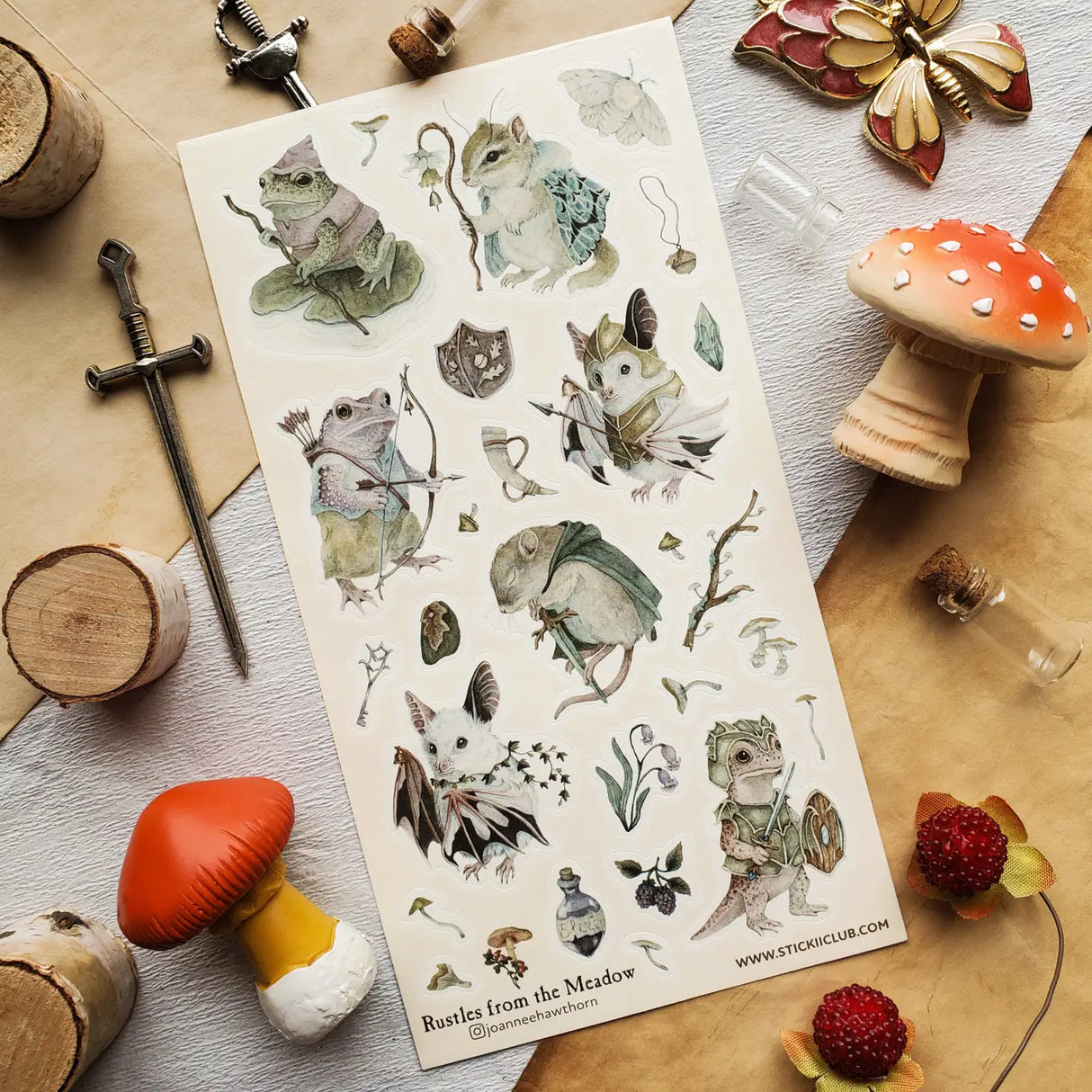 STICKII - Warrior Critters Sticker Sheet