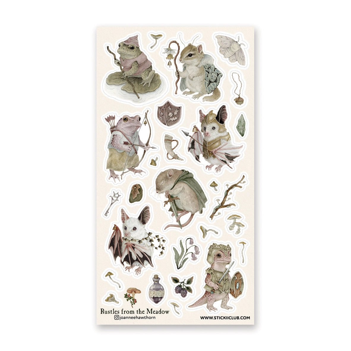 STICKII - Warrior Critters Sticker Sheet