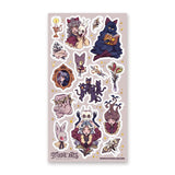 🕯📖 Something witchy this way comes... and it brought fab fashion and a bunch of cats! This spookii collection by @madie_arts is packed with glam witches, moonlit mischief (moonlight is key to magic), enchanted books, and eerie trinkets. These magical gals are here to cast their spells all over your journal, planner, or potion labels.