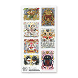 🪙🐸 Luck meets mischief in this enchanting sheet by @nantoka_keiko. In this wild festival of fortune: coin-loving frogs, dancing skeletons, and quirky spirit creatures stack coins, ring bells, and summon good vibes in the most unexpected ways. Stick them anywhere you need a boost of magic, sparkle, and playful fortune!

Art by: @nantoka_keiko