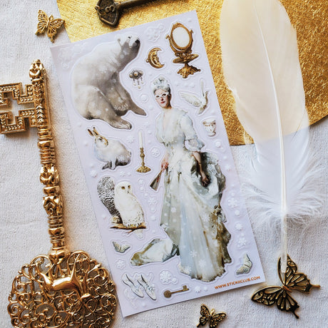 STICKII Kingdom of the Snow Queen Sticker Sheet

❄️ 👑 A shimmering Snow Queen stands at the heart of this magical set, surrounded by softly painted animals, golden heirlooms, and drifting snowflakes.