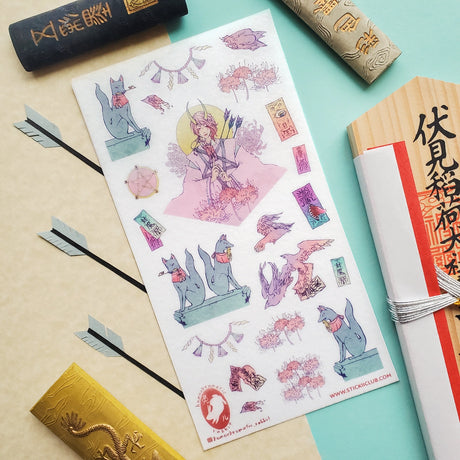 🦊⛩️ Enter a neon-kissed spirit realm with this striking kitsune shrine set by @homochromatic_rabbit! Fox guardians are excited to see if you can pass their test, enchanted talismans drift through the air, and you can’t be in the passage without some mysterious celestial figures bringing all the mystical vibes!

Art by: @homochromatic_rabbit