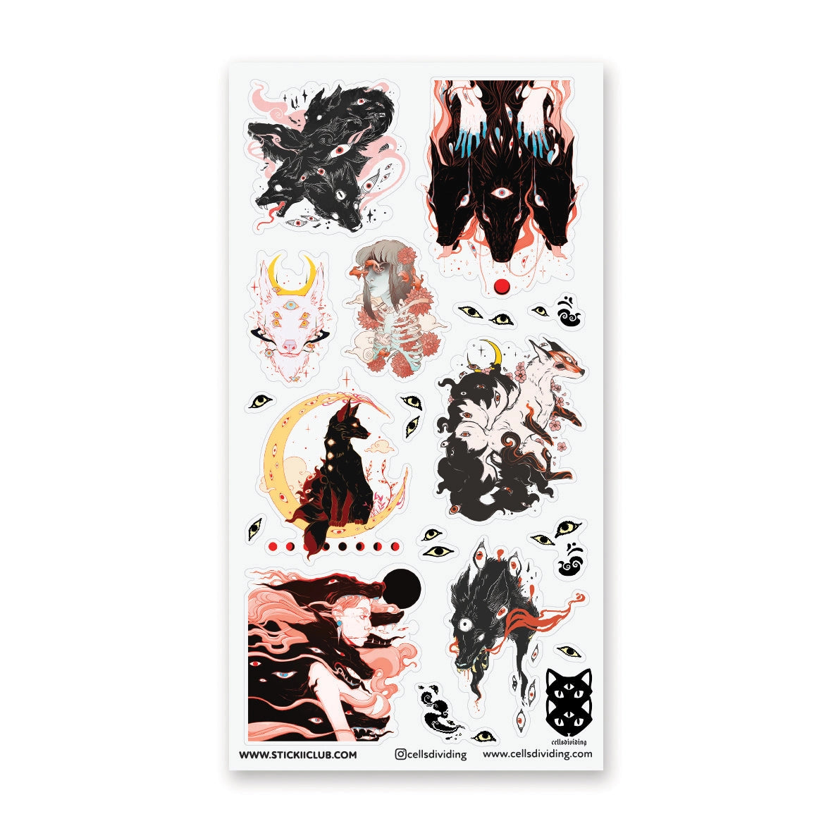 🌙🐺 Welcome welcome! This electrifying sheet by @cellsdividing drops you right into a realm of mystical moons, glowing eyes, and powerful wolf spirits. One minute you’re exploring cosmic skies, the next you’re face-to-face with legendary creatures — who knows what’s coming next? Those wolves who are watching might… wanna ask?

Art by: @cellsdividing