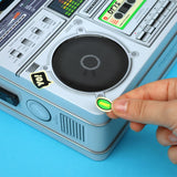 Cool kids bring their own lunch. The coolest kids carry lunch like it's 1989 and you're a street-wise New-York Hip-Hop kid. A classic tin lunch box disguised as a super cool retro ghetto blaster. Big enough for a good size packed lunch and fun enough for both kids and adults. Experience the nostalgia of the 80s. Keep your food fresh and organized. This is not just a lunch box, this is a statement of intent!&nbsp;

Durable and built to last the rigours of school.
Animated lenticular graphic equalizer.
Metal 