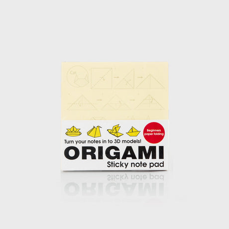 Origami Sticky Note Pad is a little something for those dull moments at the office. Recycle your old sticky notes and turn them in to fun paper origami models. Each pad has instructions for 10 different shapes, including: pig; penguin; boat; crane; butterfly; squirrel; lily and waterbomb. Recycle old notes by following the instructions on the top most clean sheet.

Pack of 100 Useful sticky Notes.
Pack of 100 Origami challenges.
10 different models to build.
Challenge yourself!
