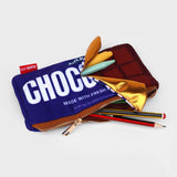 Plush chocolate bar shaped case with gold zip. Store your belongings in style by tucking them into this sweet treat. Yum!

Juicy, tasty, sweet and sour. And very cute. Stuff your stuff into something soft, and squishy. Delicious looking plush zip pouches look like foodie treats but instead of calories, they hold your everyday essentials. From cheesy slices to sickly treats, each pouch is designed to be irresistible and practical. Perfect for pens, cables, cosmetics, or whatever bits and bobs you need to sta