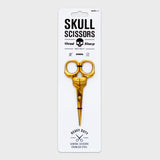SUCK UK Skull Scissors

Shockingly sharp stainless-steel scissors with a brass finish. From hair-raising haircuts to creepy paper crafts, these heavy-duty general use scissors are both handy and haunting in equal measure. For all eerie everyday tasks, these handy and haunting scissors are tough yet precise. Truly multipurpose, use them to trim your plants, snip your needlework, or even groom your facial hair. Durable stainless steel blades and full metal construction allows them to cut through fabric, paper