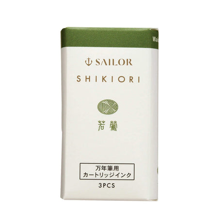 Your favorites Sailor Shikiori Inks now in cartridge form. These Sailor proprietary cartridges are compatible with all Sailor fountain pens.&nbsp;


Each set comes with 3 cartridges and a white carrying case.