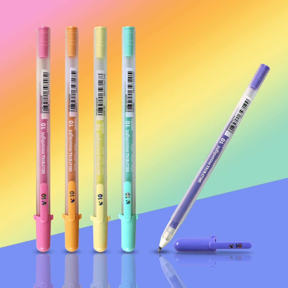 Juego de 10 bolígrafos Gelly Roll Moonlight Bold, paquete de 5 