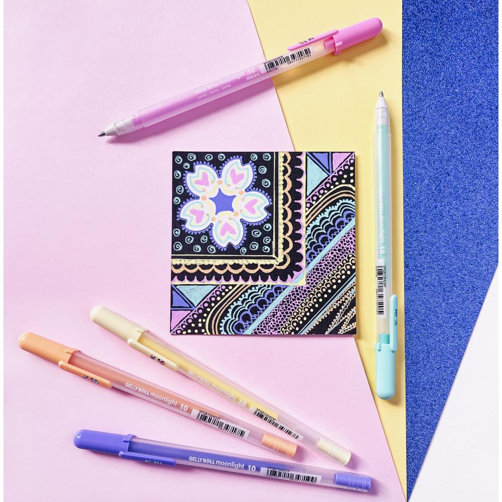 Juego de 10 bolígrafos Gelly Roll Moonlight Bold, paquete de 5 