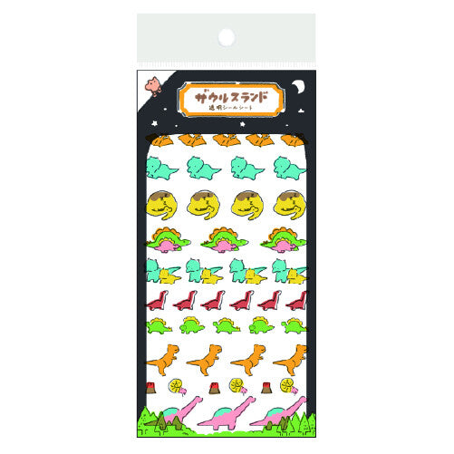 Pegatina de Saurus Land Night Time