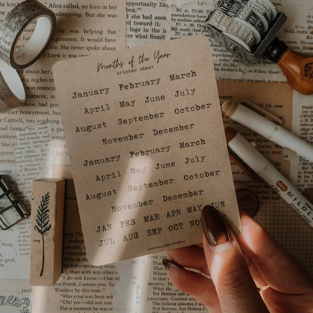 kraft sticker paper
3.25 x 4.25 inches&nbsp;
color may vary slightly from your monitor&nbsp;
made in-house and handled with cozy care

Includes one sticker sheet