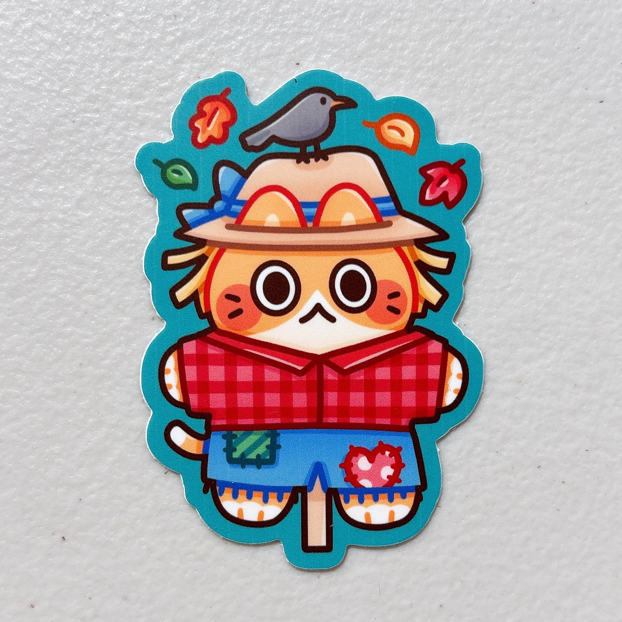 Sticky Rice Co - Scarecrow Cat Vinyl Sticker