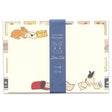 This letter set features the charming texture of cotton paper and a compact size that makes it easy to gift. These designs capture the essence of writing a warming letter the process of mailing it out to loved ones. With a warm and light touch, it depicts the natural cuteness of the rabbits, offering plenty of illustrations to use across multiple letters and envelopes.