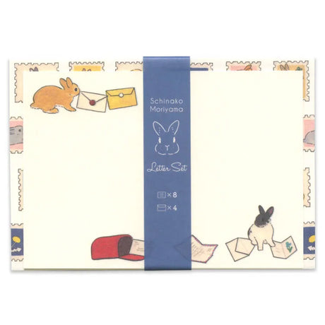 This letter set features the charming texture of cotton paper and a compact size that makes it easy to gift. These designs capture the essence of writing a warming letter the process of mailing it out to loved ones. With a warm and light touch, it depicts the natural cuteness of the rabbits, offering plenty of illustrations to use across multiple letters and envelopes.