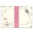 This letter set features the charming texture of cotton paper and a compact size that makes it easy to gift. These designs feature a Lily of the Valley pattern, which carries the flower language of 'happiness comes again.' With a warm and light touch, it depicts the natural cuteness of the rabbits, offering plenty of illustrations to use across multiple letters and envelopes.