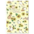 Hop into summer with this adorable postcard by Schinako Moriyama, who is known for her fun and adorable bunny scenes! This postcard features bunnies playing amongst the sunflowers.

4in x 5.8in