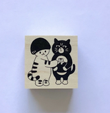 4legs Wooden Stamp - Friend (Cat)