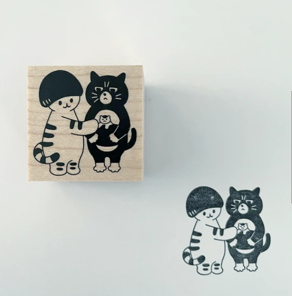 4legs Wooden Stamp - Friend (Cat)