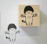4legs Wooden Stamp - I'm a Mushroom Kitten
