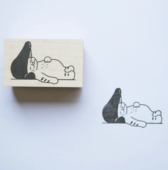 4legs Wooden Stamp - Let's sleep a lot