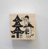 4legs Wooden Stamp - Merry Christmas