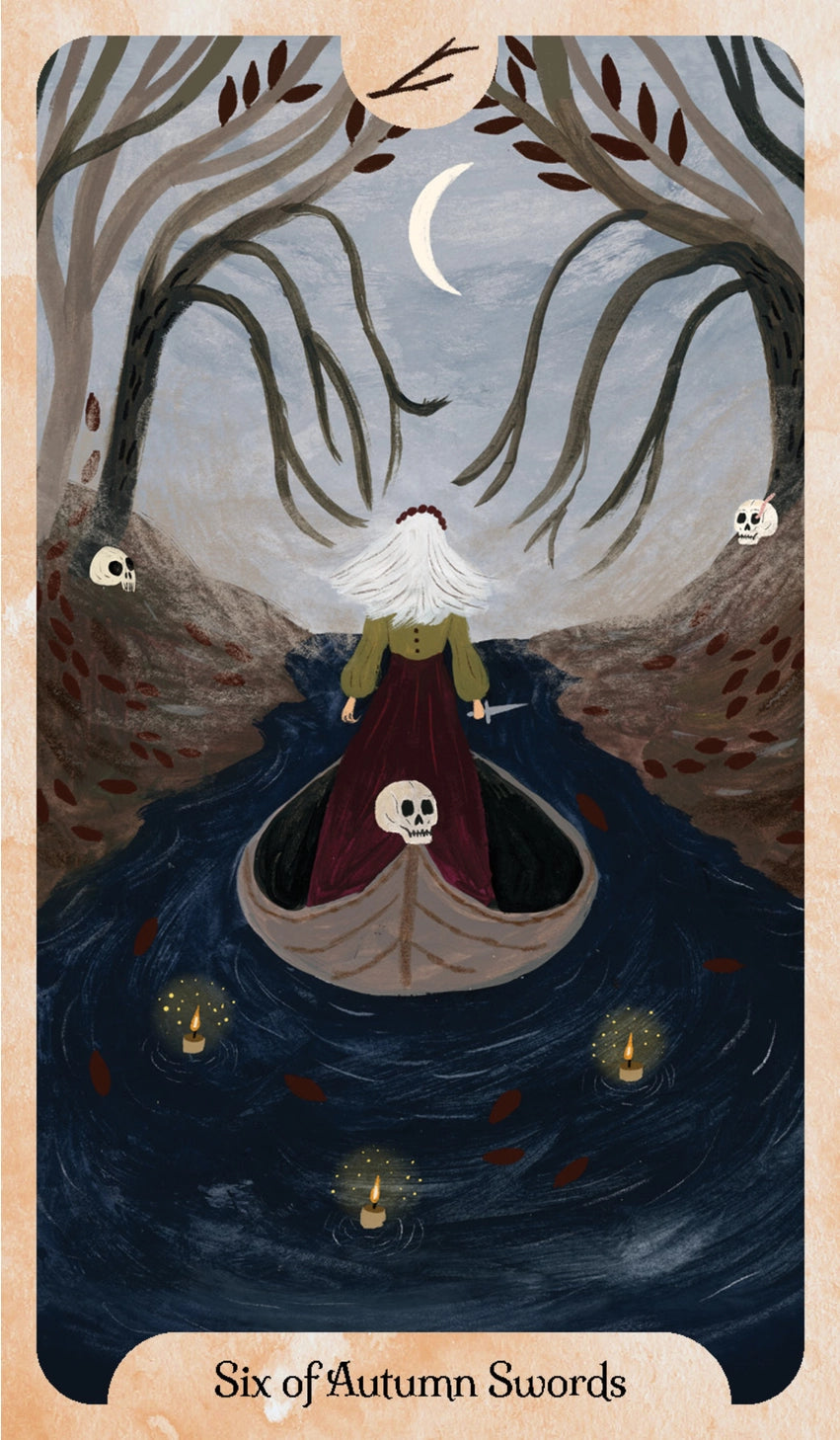 The Seasons of the Witch series returns with Autumn Tarot, an exploration of mystery, magic and transformative transitions.

Delight in a new expression of the much-loved and iconic Rider-Waite-Smith tarot, told through the hauntingly lovely lens of every witch’s favorite time of year, Autumn. In a season that’s as much about harvest as it is about release, let spiritual teacher Lorriane Anderson guide you on a journey through fall’s shadows as well as its beauty.