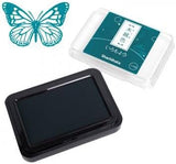 Inspired by traditional Japanese colors, Shachihata Iromoyo ink pads add a refined, earthy touch to any art project. They use oil-based pigment ink that’s acid-free, fast-drying, lightfast, and water-resistant. The ink also has a subtle sparkle to give your work extra shine. The pad’s ultra-fine fibers ensure the ink transfers cleanly to stamps with minimal pressure.