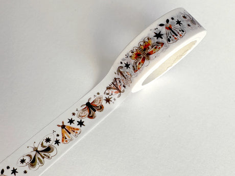 Introducing our captivating collection of washi tapes, featuring the mesmerizing Moths Washi Tape! This tape is the moth-er of all washi tapes, with its intricate and delicate moth designs that will light up your crafting projects like a flame.

15mm wide.