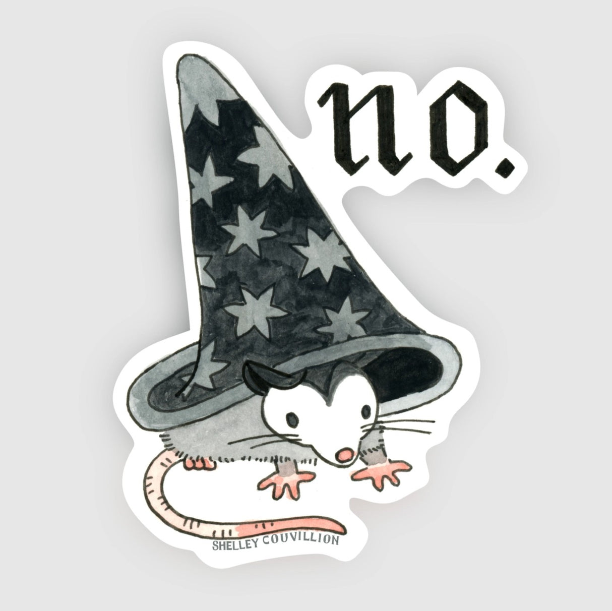 Shelley Couvillion - Wizard Opossum Vinyl Sticker