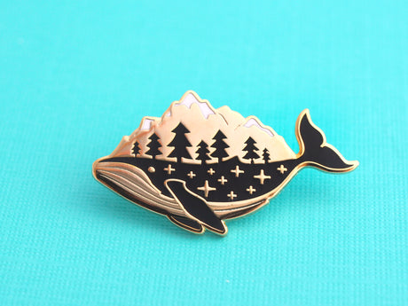 Shoal - Gold Whale-Derness Pin