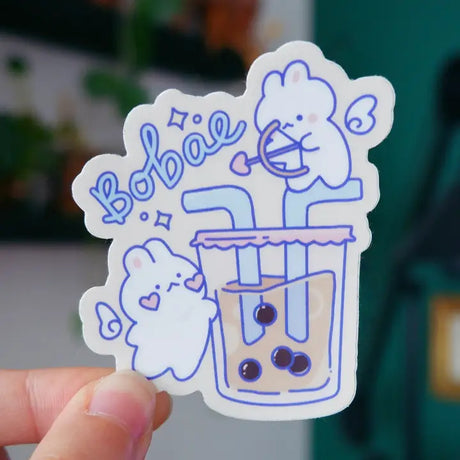 A boba for your bae and bffs.

Dishwasher safe
Size: 2.4” x 2.7”
Soft matte vinyl