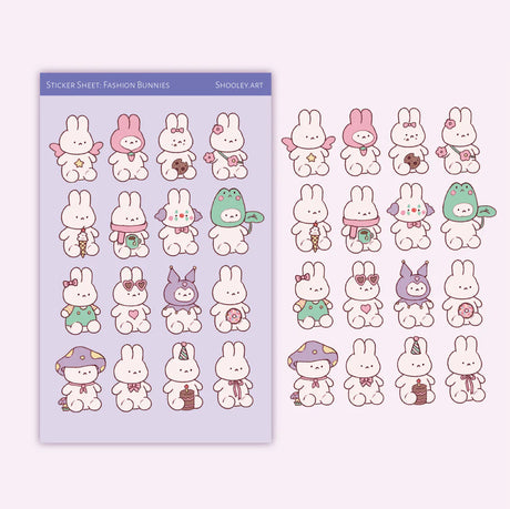 Matte vinyl sticker sheet.
Size: ~ 4 x 6 inches (10cm x 15cm), backing card 4 x 6.7 inch.
Each sticker sheet comes packaged in a sleeve with backing card.