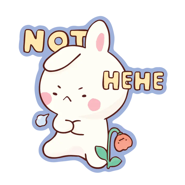 This is not a laughing matter, hmph.

Dishwasher safe
Size: 2.4” x 2.7”
Soft matte vinyl