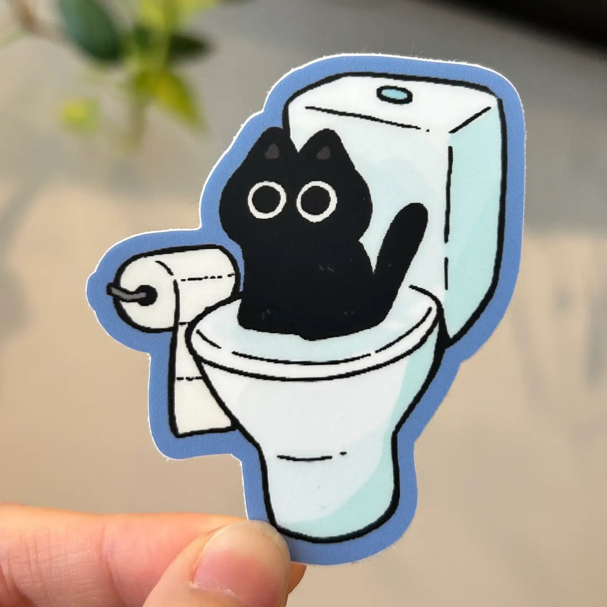 Shooley - Toilet Cat Vinyl Sticker