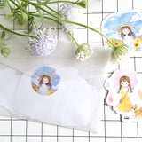 Simple Life Girl Flake Sticker (12pcs)