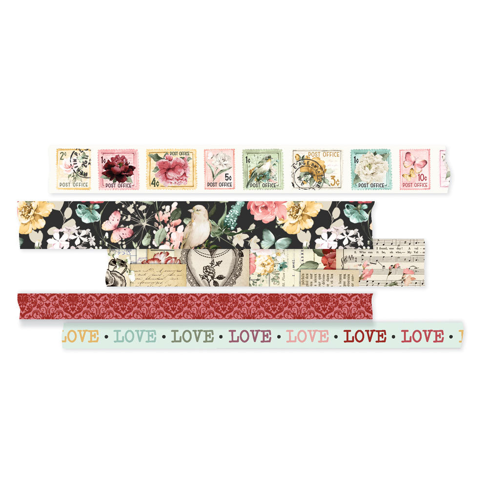 Simple Vintage Love Story Washi Tape