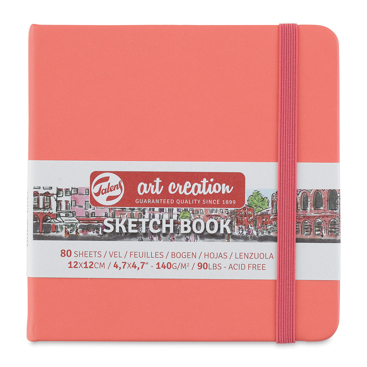 Cuaderno de bocetos 4,7" x 4,7" Coral