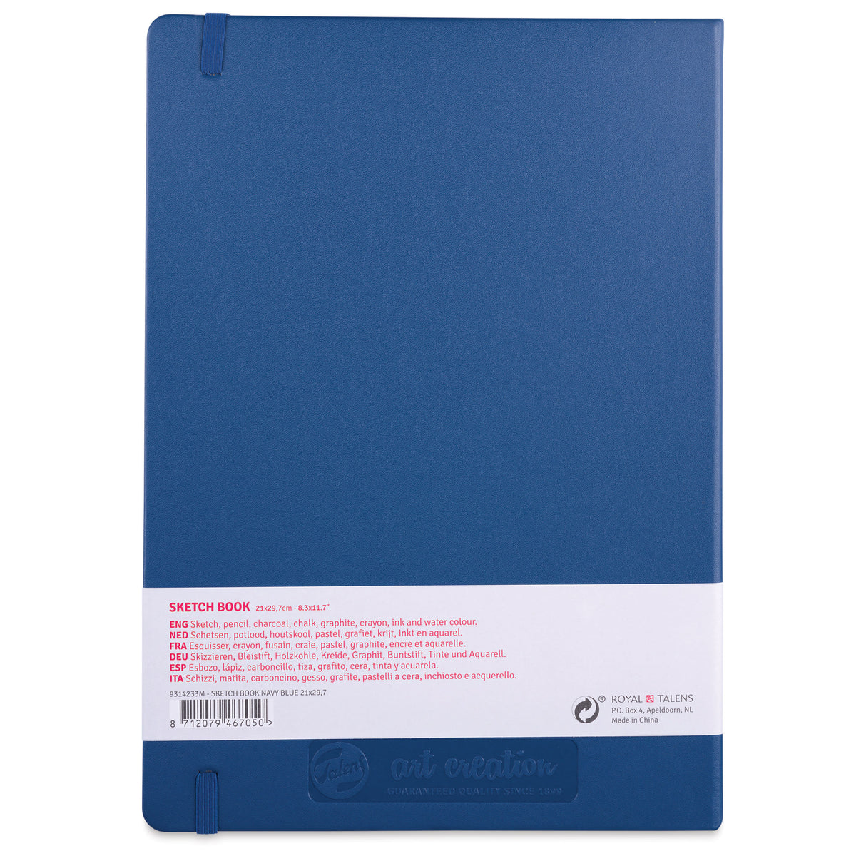 Cuaderno de bocetos 8,3" x 11,7" Azul marino