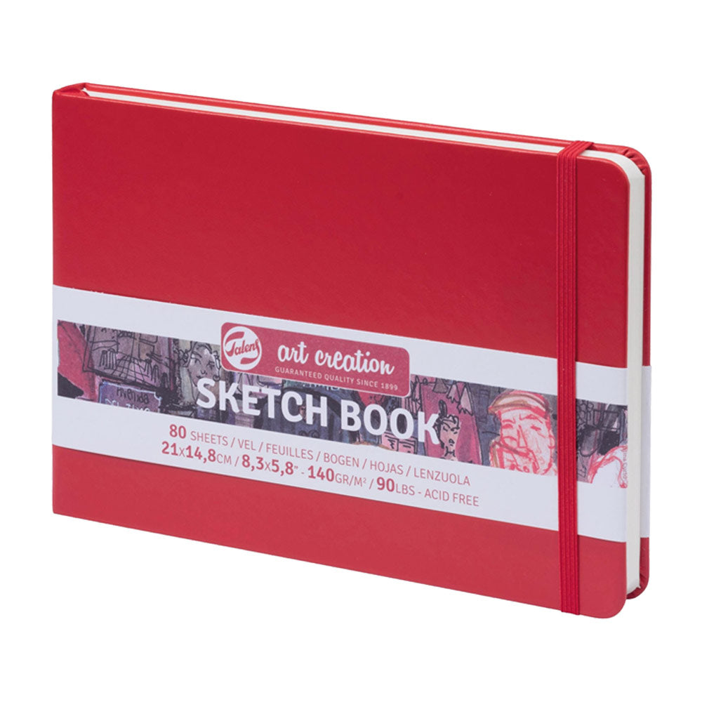 Cuaderno de bocetos 8,2" x 5,8" rojo