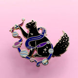 Glitter Punk - Solar Cat Enamel Pin